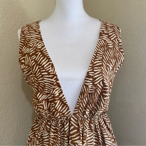 House of Harlow 1960 Printed Linen Blend Mini Dress - Picture 2 of 9